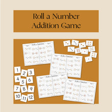 Load image into Gallery viewer, Roll a Number- Addition Game

