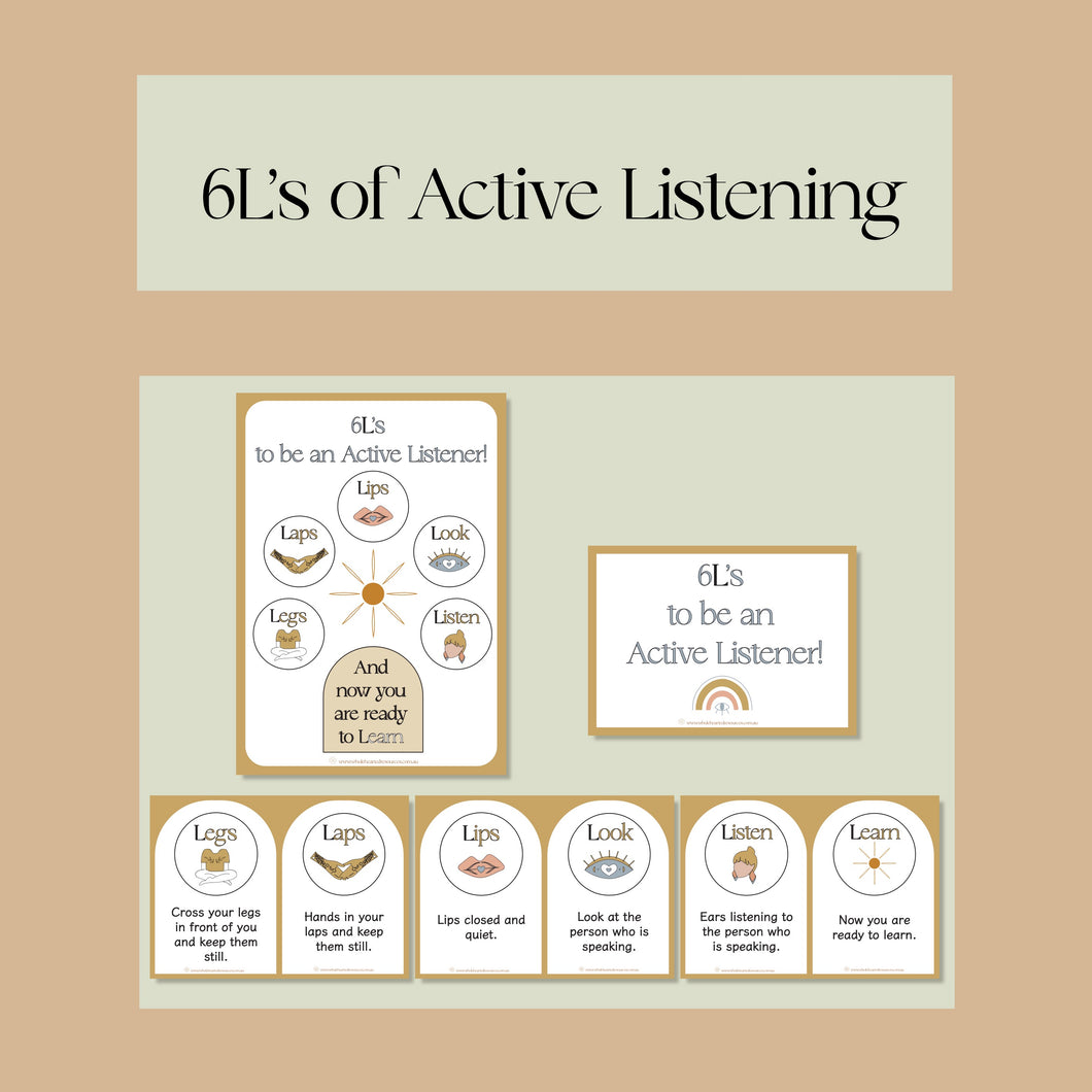 6L's Active Listening Posters