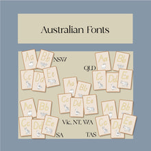 Load image into Gallery viewer, ABC Flashcards- All Australian Fonts
