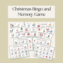 Load image into Gallery viewer, Christmas Bingo and Memory Game

