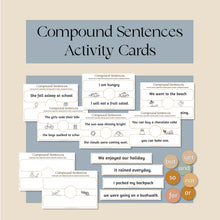 Load image into Gallery viewer, Compound Sentences Activity Cards
