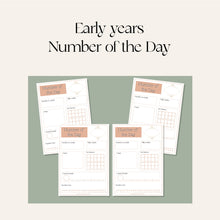 Load image into Gallery viewer, Early years Number of the Day Activity Cards
