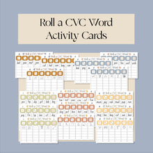 Load image into Gallery viewer, Roll a CVC word Activity Card
