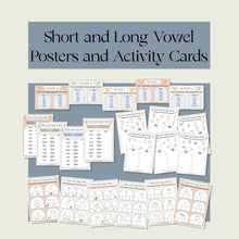 Load image into Gallery viewer, Short and Long Vowel Posters and Activity Cards
