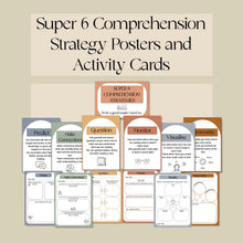 Load image into Gallery viewer, Super Six Comprehension Strategies and Activity Cards
