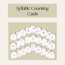 Load image into Gallery viewer, Syllable Counting Cards
