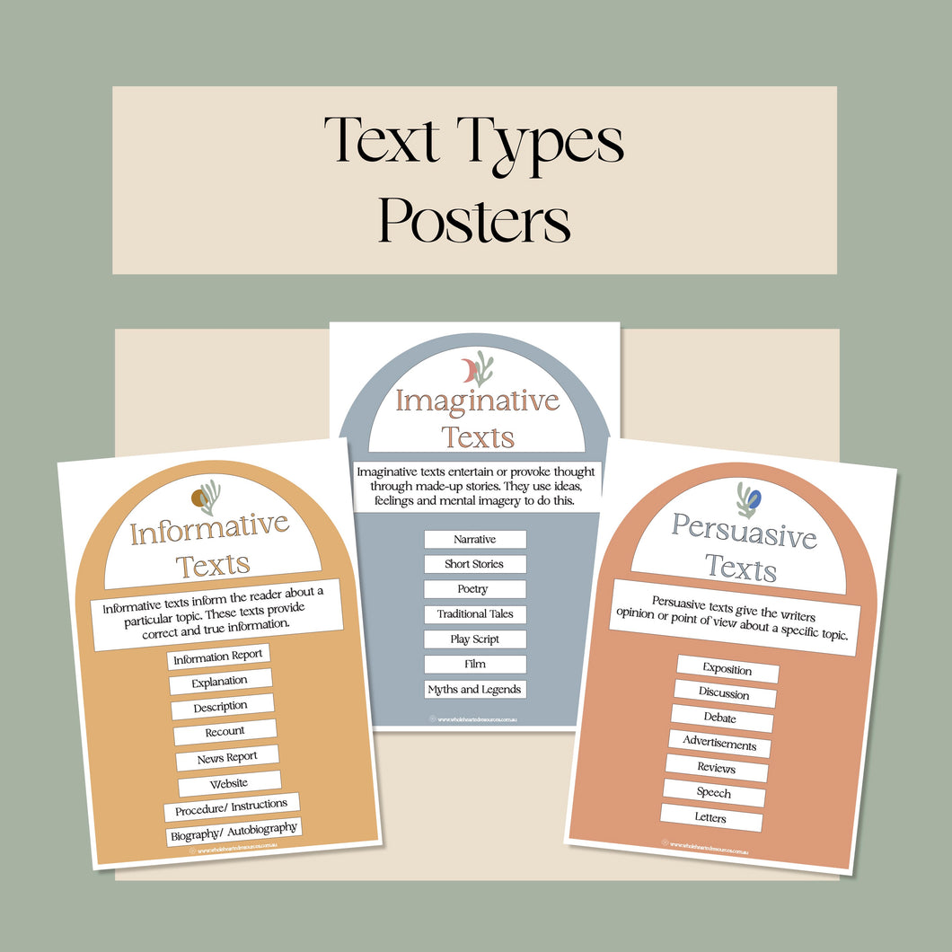 Text Type Posters
